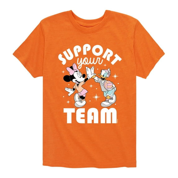 Mickey & Friends - Support Your Team - Toddler And Youth Short Sleeve Graphic T-Shirt
