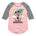 thumbnail image 1 of Mickey & Friends - Sweet Summer Time - Toddler And Youth Girls Raglan Graphic T-Shirt, 1 of 5