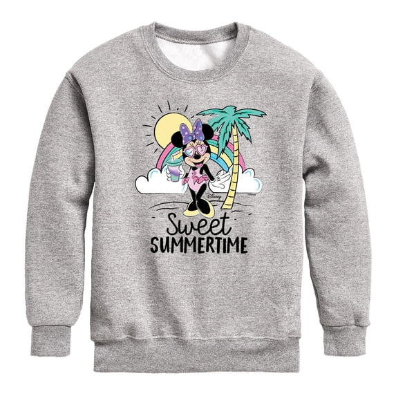 Mickey & Friends - Sweet Summertime - Toddler And Youth Crewneck Fleece Sweatshirt
