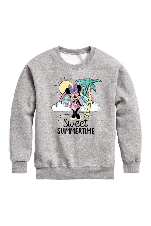 Mickey & Friends - Sweet Summertime - Toddler And Youth Crewneck Fleece Sweatshirt