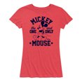 thumbnail image 1 of Mickey & Friends - The One and Only Mickey - Women's Short Sleeve Graphic T-Shirt, 1 of 5