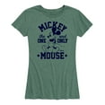 thumbnail image 1 of Mickey & Friends - The One and Only Mickey - Women's Short Sleeve Graphic T-Shirt, 1 of 5