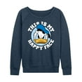 thumbnail image 1 of Mickey & Friends - This Is My Happy Face - Women's Lightweight French Terry Long Sleeve Shirt, 1 of 5