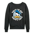 thumbnail image 1 of Mickey & Friends - This Is My Happy Face - Women's Lightweight French Terry Long Sleeve Shirt, 1 of 5