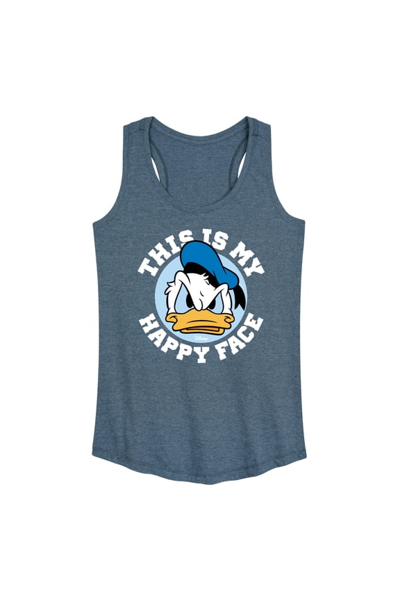 Mickey & Friends - This Is My Happy Face - Women's Racerback Tank Top