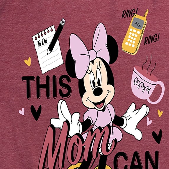 Mickey & Friends - This Mom Can - Women's Short Sleeve Graphic T-Shirt