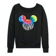 thumbnail image 1 of Mickey & Friends - Tie Dye Zebra Fill Mickey - Women's Lightweight French Terry Long Sleeve Shirt, 1 of 5