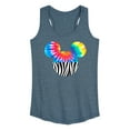 thumbnail image 1 of Mickey & Friends - Tie Dye Zebra Fill - Women's Racerback Tank Top, 1 of 5