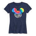 thumbnail image 1 of Mickey & Friends - Tie Dye Zebra Print Mickey - Women's Short Sleeve Graphic T-Shirt, 1 of 5