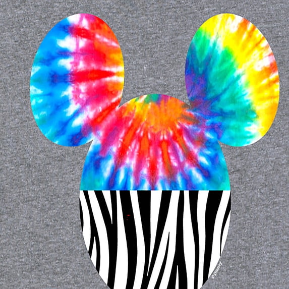 Mickey & Friends - Tie Dye Zebra Print Mickey - Women's Short Sleeve Graphic T-Shirt