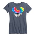 thumbnail image 1 of Mickey & Friends - Tie Dye Zebra Print Mickey - Women's Short Sleeve Graphic T-Shirt, 1 of 5