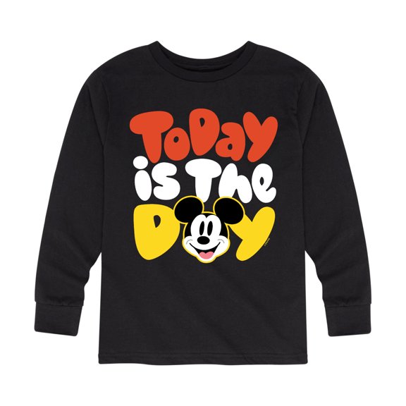 Mickey & Friends - Today Is The Day - Toddler And Youth Long Sleeve Graphic T-Shirt