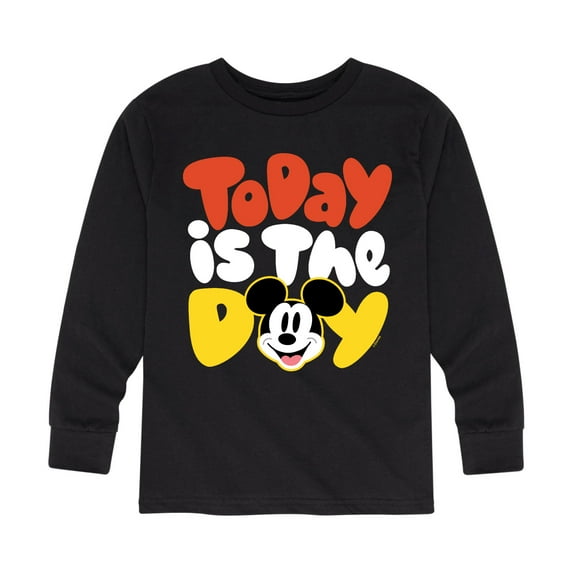 Mickey & Friends - Today Is The Day - Toddler And Youth Long Sleeve Graphic T-Shirt