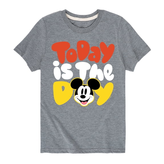 Mickey & Friends - Today Is The Day - Toddler And Youth Short Sleeve Graphic T-Shirt