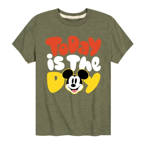 Mickey & Friends - Today Is The Day - Toddler And Youth Short Sleeve Graphic T-Shirt