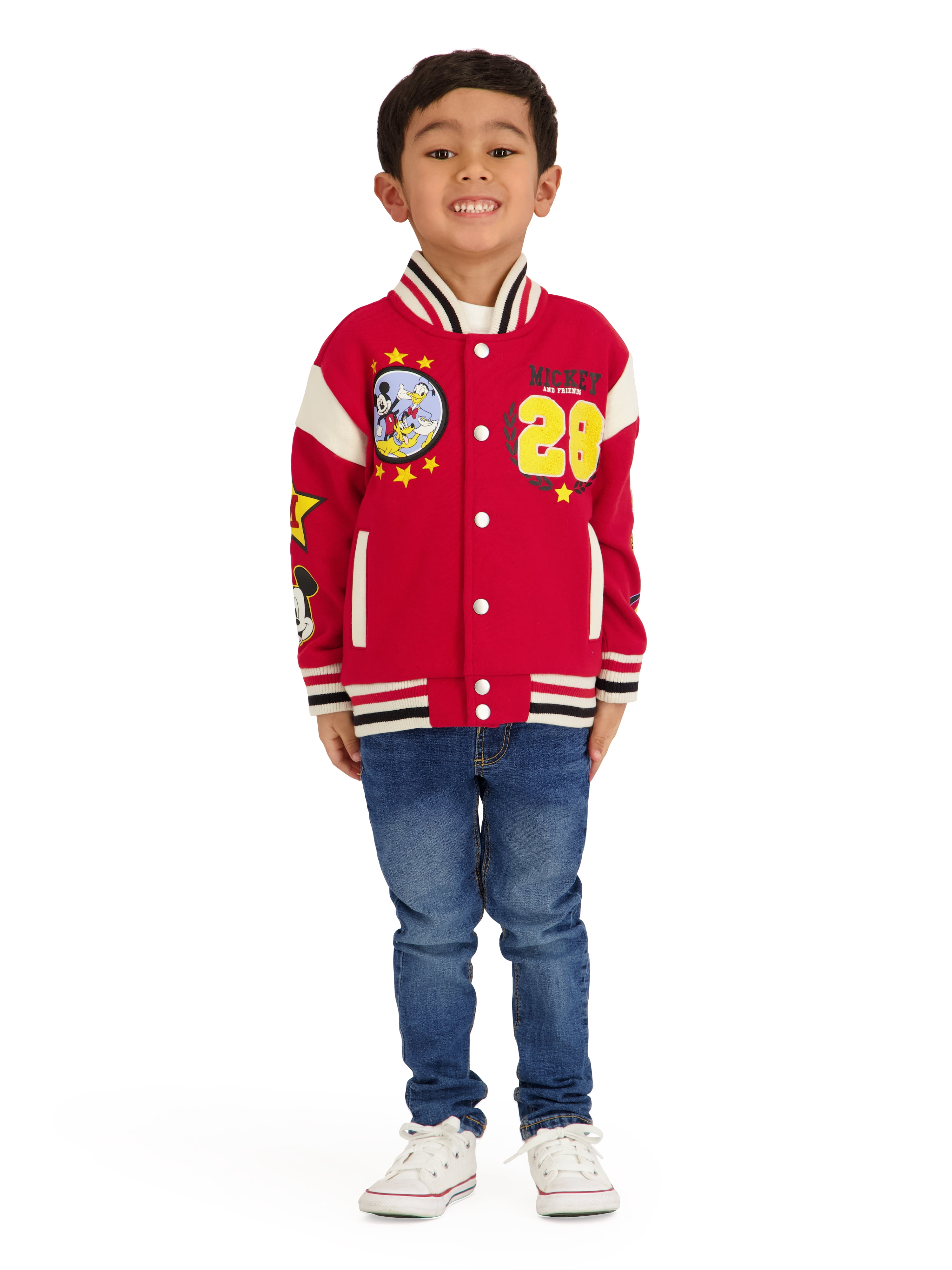 Mickey & Friends Toddler Boy Bomber Jacket, Sizes 12M-5T