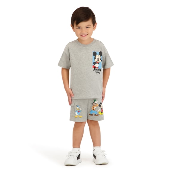 Mickey & Friends Toddler Boy French Terry Short Set, Sizes 12 Months-5T