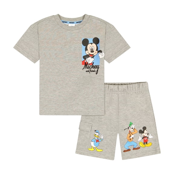 Mickey & Friends Toddler Boy French Terry Short Set, Sizes 12 Months-5T