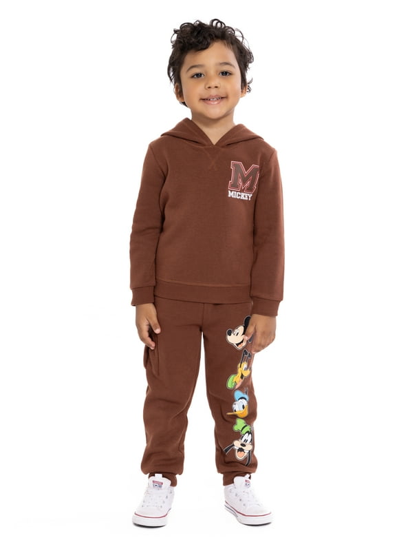 Mickey and Friends Toddler Boys Graphic Hoodie and Jogger Pants Set, 2-Piece, Sizes 12M-5T
