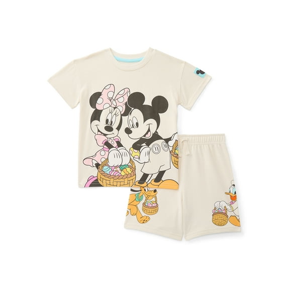 Mickey and Friends Toddler Easter Graphic Tee and Shorts Set, 2-Piece, Sizes 12M-5T