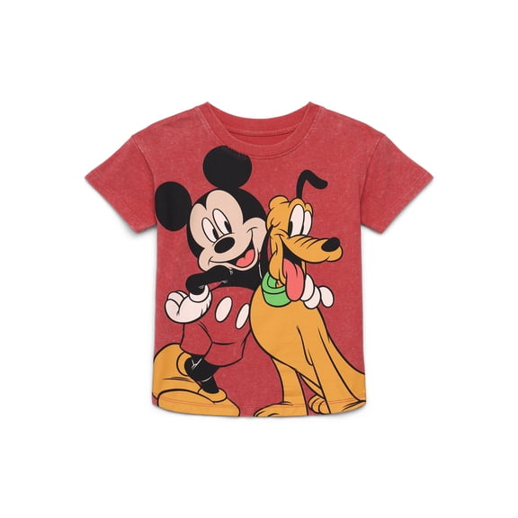 Mickey Mouse Toddler Graphic Crewneck Tee with Short Sleeves, Sizes 12M-5T