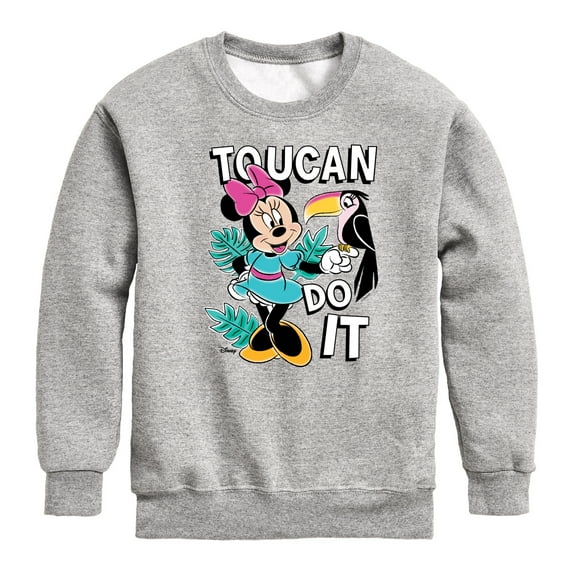 Mickey & Friends - Toucan Do It - Toddler And Youth Crewneck Fleece Sweatshirt