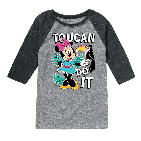 Mickey & Friends - Toucan Do It - Toddler And Youth Raglan Graphic T-Shirt