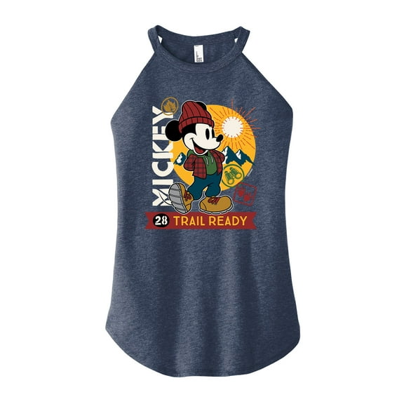 Mickey & Friends - Trail Ready - Juniors High Neck Tank Top