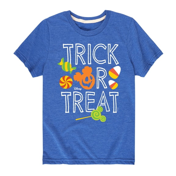 Mickey & Friends - Trick Or Treat Candy Art - Toddler And Youth Short Sleeve Graphic T-Shirt