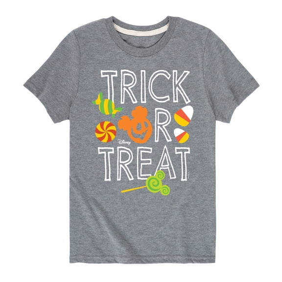 Mickey & Friends - Trick Or Treat Candy Art - Toddler And Youth Short Sleeve Graphic T-Shirt