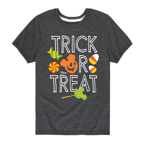 Mickey & Friends - Trick Or Treat Candy Art - Toddler And Youth Short Sleeve Graphic T-Shirt