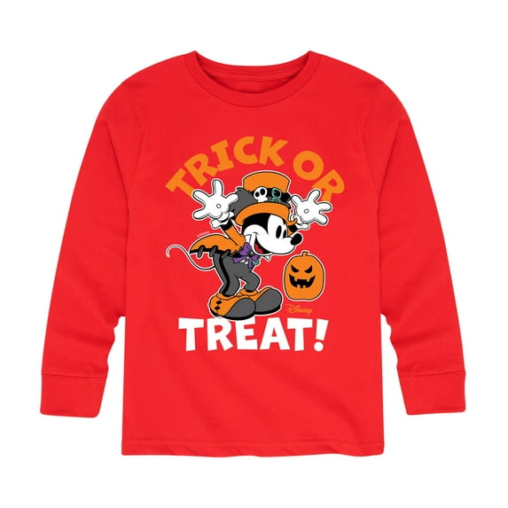 Mickey & Friends - Trick Or Treat - Toddler And Youth Long Sleeve Graphic T-Shirt