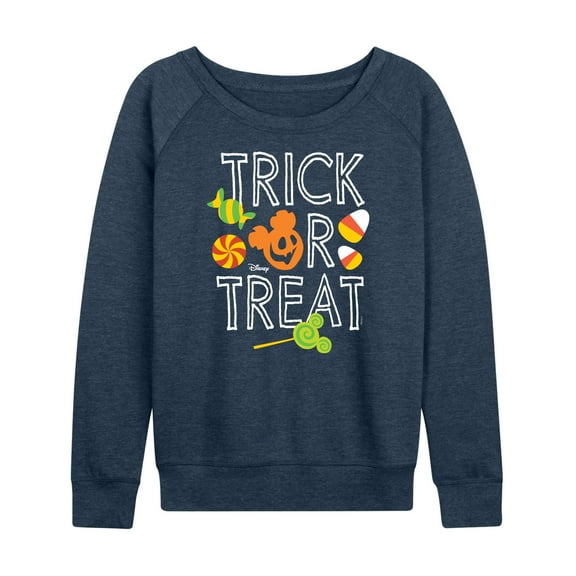 Mickey & Friends - Trick Or Treat - Women's Lightweight French Terry Long Sleeve Shirt
