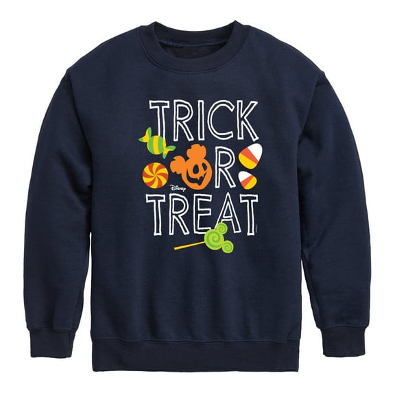 Mickey & Friends - Trick or Treat Candy Art - Toddler And Youth Crewneck Fleece Sweatshirt