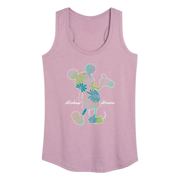 Mickey & Friends - Tropical Fill Mickey - Women's Racerback Tank Top