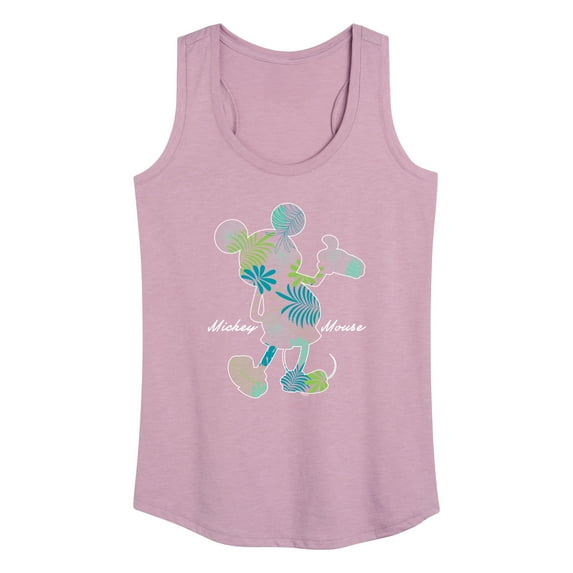 Mickey & Friends - Tropical Fill Mickey - Women's Racerback Tank Top