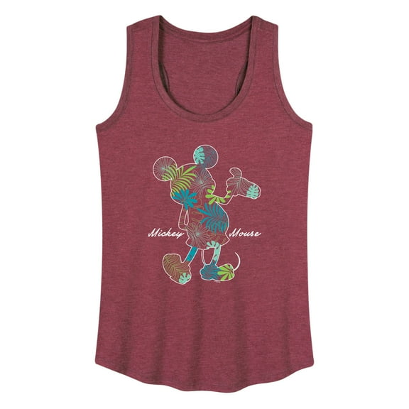 Mickey & Friends - Tropical Fill Mickey - Women's Racerback Tank Top