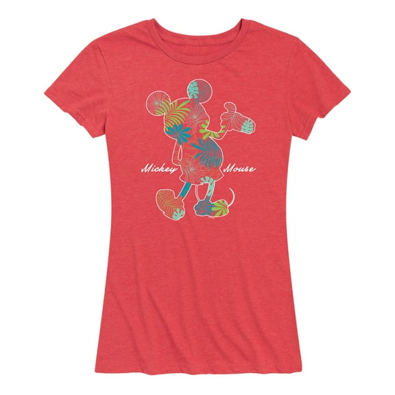Mickey & Friends - Tropical Fill Mickey - Women's Short Sleeve Graphic T-Shirt