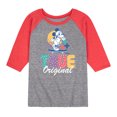 thumbnail image 1 of Disney - Mickey & Friends - True Original - Skater Mickey - Toddler And Youth Raglan Graphic T-Shirt, 1 of 1