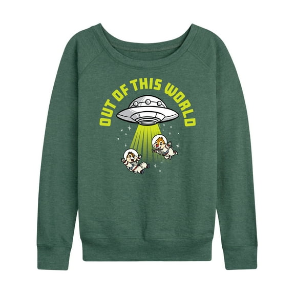 Mickey & Friends - UFO Out Of This World - Women's Lightweight French Terry Long Sleeve Shirt