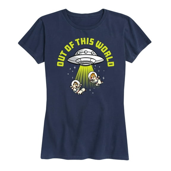 Mickey & Friends - UFO Out Of This World - Women's Short Sleeve Graphic T-Shirt