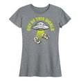 thumbnail image 1 of Mickey & Friends - UFO Out Of This World - Women's Short Sleeve Graphic T-Shirt, 1 of 5