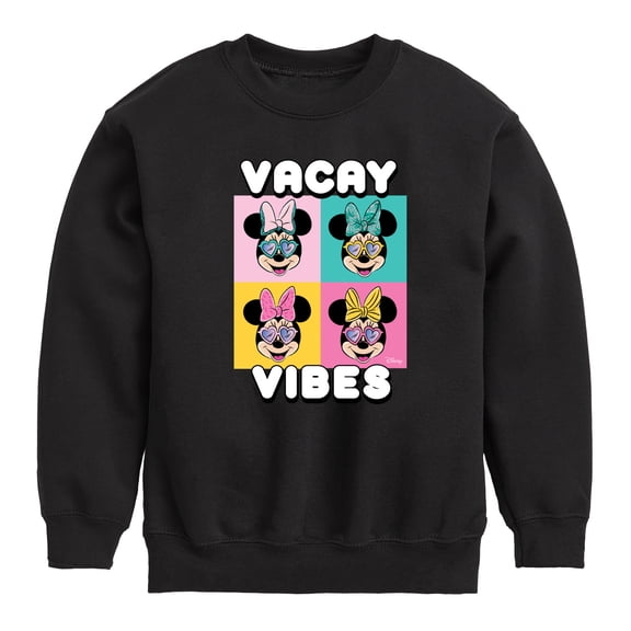 Mickey & Friends - Vacay Vibes - Toddler And Youth Crewneck Fleece Sweatshirt