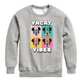 thumbnail image 1 of Mickey & Friends - Vacay Vibes - Toddler And Youth Crewneck Fleece Sweatshirt, 1 of 5