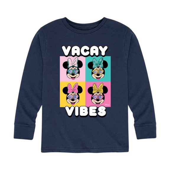 Mickey & Friends - Vacay Vibes - Toddler And Youth Long Sleeve Graphic T-Shirt