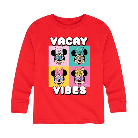 Mickey & Friends - Vacay Vibes - Toddler And Youth Long Sleeve Graphic T-Shirt