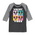 thumbnail image 1 of Mickey & Friends - Vacay Vibes - Toddler And Youth Raglan Graphic T-Shirt, 1 of 6