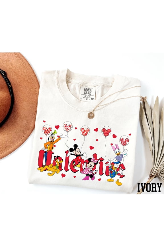 Mickey Friends Valentine Disney Love Day T-Shirt All size S-3XL