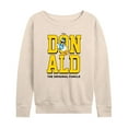 thumbnail image 1 of Mickey & Friends - Vintage Donald Duck Art - Women's Lightweight French Terry Long Sleeve Shirt, 1 of 5