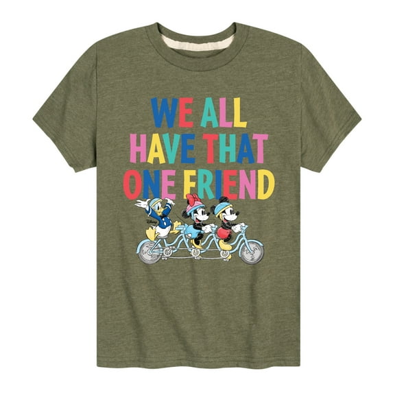 Mickey & Friends - We All Have That One Friend - Toddler And Youth Short Sleeve Graphic T-Shirt